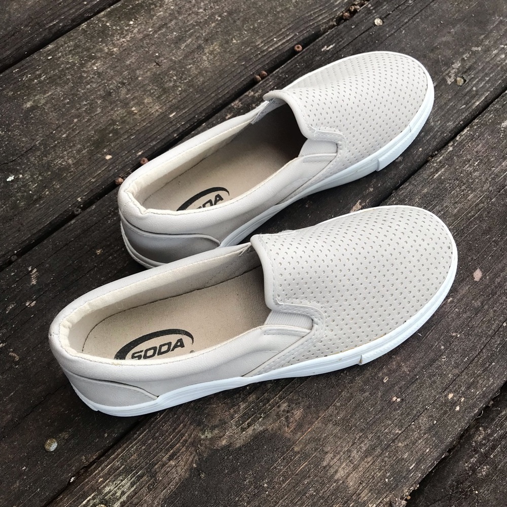 🆕 Gray Soda Slip Ons